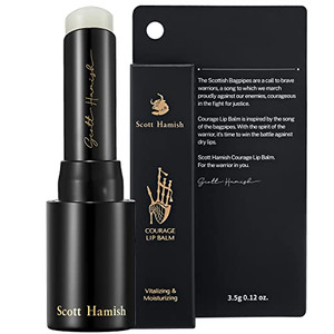 Scott Hamish Courage Lip Balm  Hydrating Lip Balm for Men - Shea Butter & Cica to Moisturize & Soothe Dry, Chapped Lips  Anti Aging Lip Moisturizer