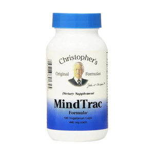 Dr. Christopher's MindTrac Formula, Natural Mood Support & Memory Supplements 100 Caps