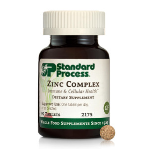 Standard Process Zinc Complex - Enzyme Function Support to Aid Normal Testes Function - Supports Immune Health & Cellular Energy - Gluten-Free, Non-D