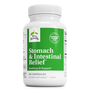 Terry Naturally Stomach & Intestinal Relief - Supplement to Aid Digestive Health & Intestinal Lining - Aids Against Occasional Digestive Discomfort t