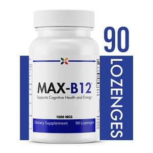 Stop Aging Now - MAX-B12 Lozenges 1000 MCG - Vitamin B12 1000mcg - Immune Support, Natural Energy and Brain Support Supplement - Supports Stress Reli