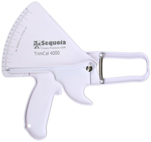 Sequoia Fitness TrimCal 4000 Body Fat Caliper (White) [Health and Beauty] with Fat % Chart