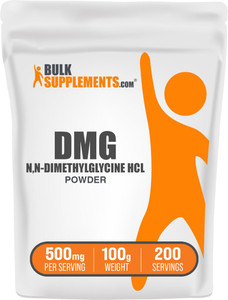 BulkSupplements.com DMG Powder - as N,N-Dimethylglycine HCl, DMG Supplement - Gluten Free, 500mg per Serving, 100g (3.5 oz) (Pack of 1)