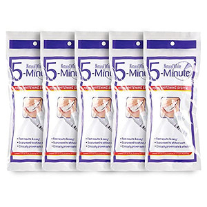 5 Pack Natural White 5-Minute Teeth Whitening Kits