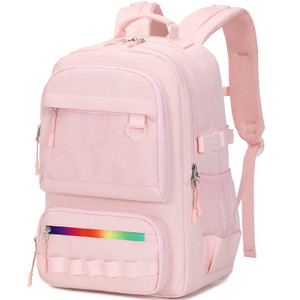 Lanola multi-function Hiking Travel Backpack For Teens Anti-Theft School College Students Bookbag For Women & Girls - Pink