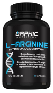 ORPHIC NUTRITION L Arginine Supplement for Men 1000mg+ - 60 Capsules - L Citrulline and Nitric Oxide Supplement to Support Muscle Health, Exercise En