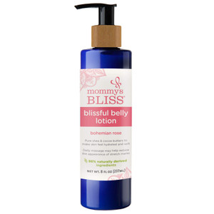 Mommy's Bliss Belly Lotion: For Hydrated, Resilient, & Elastic Skin During Pregnancy, Reduce Stretch Mark Appearance with Cocoa Butter, Vitamin E, Al