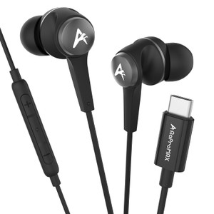 USB C Headphones Earbuds for iPhone 16 Pro Max/15/iPad, Wired Type C Earphones with Microphone for Android Samsung Galaxy S24 S23 S22 S21 Note 20 10