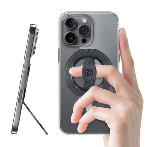 EWA MagOne 3rd Gen [Compatible with MagSafe] Phone Grip Stand with Finger Strap, Removable Magnetic Ring Holder Kickstand Loop for iPhone 17,16,15,14