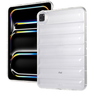 Bumper Case for iPad Pro 11" (M5/M4) 2025/2024, Techcircle Clear Stylish Down Jacket Desigh Soft TPU Shockproof Protective Light Weight Back Cover, C