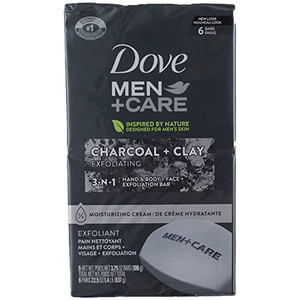DOVE 3.75 OZ BAR MENS CHRCL 6PK