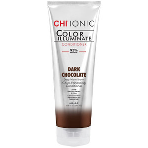 CHI Color Illuminate Conditioner, Helps Maintain Fresh Color In Natural & Color-Treated Hair, Sulfate, Paraben, & Cruelty-Free, Dark Chocolate, 8.5 O