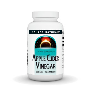 Source Naturals Apple Cider Vinegar 500mg Dietary Supplement - 500 mg -180 Tablets