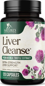 Liver Cleanse Detox & Repair Formula - 20-in-1 Advanced Liver Support Supplement with Silymarin Milk Thistle, Dandelion Root, Artichoke Extract, Turm