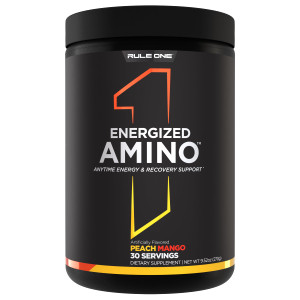 Rule 1 Energized Amino  Anytime Energy and Recovery Support with BCAAs, Glutamine, Citrulline, Beta Alanine, and Caffeine from Green Coffee & Tea Le