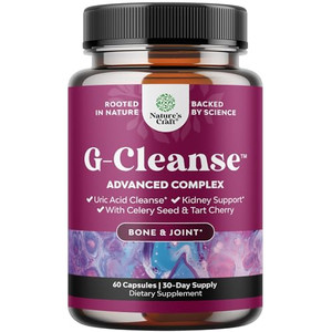 Natures Craft G-Cleanse Uric Acid Supplement - Uric Acid Cleanse for Joint & Kidney Support - Kidney Cleanser with Chanca Piedra, Tart Cherry Extract