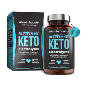 Vitamin Bounty Recover On Keto Electrolytes - Keto Supplements, Electrolytes Pills, Electrolyte Supplement, Keto Vitamins, Sugar Free Hydration, Boos