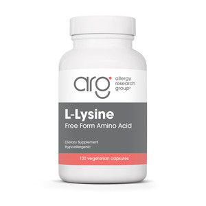 Nutricology L-Lysine - Immune Support, L-Lysine HCI, Free Form Amino Acid, 500mg Supplement, Pure, Organic, Vegetarian Capsules - 100 Count
