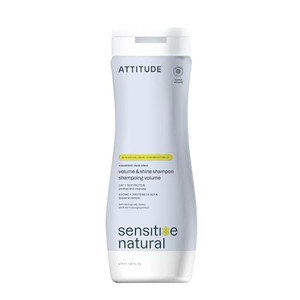 ATTITUDE Hair Shampoo for Sensitive Dry Scalp, EWG Verified, Soothing Oat, For Thin Hair, Naturally Derived Ingredients, Vegan and Plant-Based, Volum