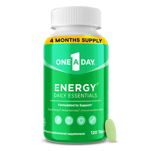 One A Day Energy Daily Essentials Multivitamin, Energy Supplement to Support Mental Alertness and Immune Health with Vitamins A C, D, E, Zinc and Caf
