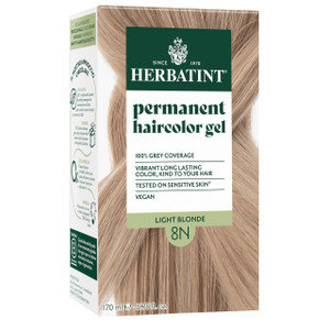 Herbatint Permanent Hair Dye For Women - 8N Light Blonde - For Up To 100% Gray Coverage of Resistant Gray Hair - Ammonia-Free, Alcohol-Free & Vegan -