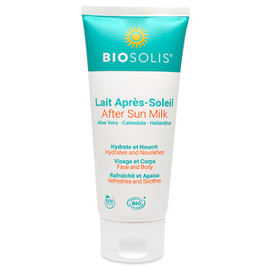 Biosolis After Sun Milk - Softens and Calms Your Skin After Sun Exposure - Soothes and Refreshes Your Face and Body - Creamy and Penetrates the Skin