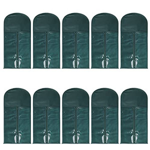 Wig Storage Bag Holder Case, Wigs Pouch Dust-Proof Organizer Protect for Professional Hair Extensions (Black Pack of 10)