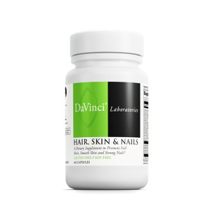 DaVinci Labs Hair, Skin & Nails - Dietary Supplement to Support Smooth, Healthy Skin, Strong Nails and Hair Health* - With Vitamin C and D3, Minerals