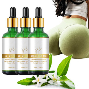 LMNH Hiplift Buttocks Essential Oil, Butt Firming Enhancement Oil for Women, Natural Herbal Hip Lift Up Massage Cellulite Removal, & Lifting Fast (3p