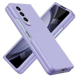 JUNAUTTB for Samsung Galaxy Z Fold 3 Case Ultra Thin Matte PC Hard Protective Cover,Simple Durable Slim Fit Phone Case 7.6inch Purple JUS05-40