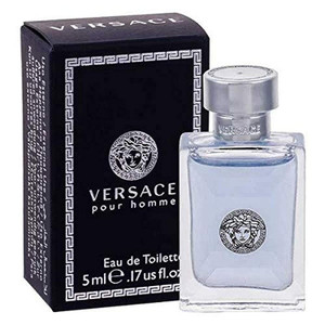 VERSACE Pour Homme 5 Ml Eau de Toilette Mini, 0.17 Ounce