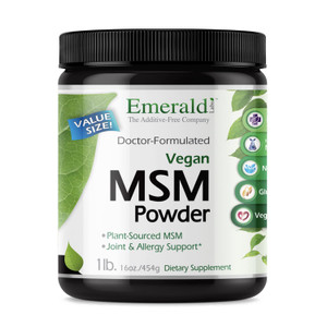 Emerald Labs MSM Powder - Plant-Sourced Methylsulfonylmethane Supplement for Liver Detox, Joint Health, Skin Health & More - Vegan, Gluten-Free - 16