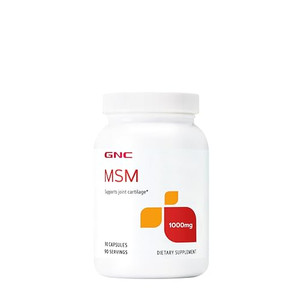 GNC MSM 1000mg, 90 Capsules, Supports Joint Cartilage