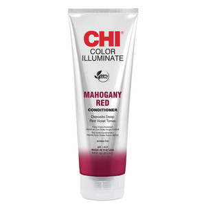 CHI Color Illuminate Conditioner, Helps Maintain Fresh Color In Natural & Color-treated Hair, Sulfate, Paraben, & Cruelty-Free, Mahogany Red, 8.5 Oz