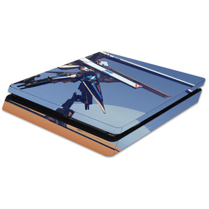 MightySkins Skin Compatible with Sony PS4 Slim Console - Tri Rail | Protective, Durable, and Unique Vinyl Decal wrap Cover | Easy to Apply, Remove, a