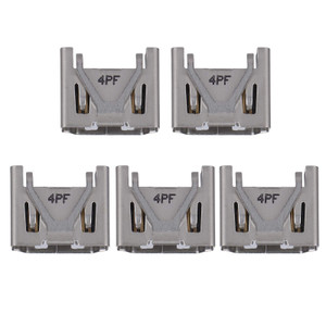 5Pcs Game Console Socket, HDMI Socket Port Interface Connector Replacement Parts for PS4 Slim/PRO, Accurate and Precise