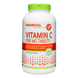 NutriBiotic - Vitamin C 1000 Mg, 250 Count Tablets | Essential Immune & Antioxidant Collagen Support Supplement | Pharmaceutical Grade L-Ascorbic Aci