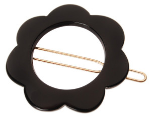 France Luxe Posh Flower Tige Boule Barrette - Black