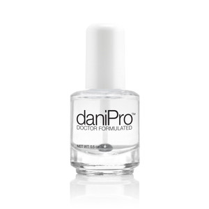 daniPro Doctor-Formulated Clear Base Coat Nail Polish, 0.5 oz - Base Coat Nail Polish with Undecylenic Acid, Vitamins & Biotin - Nail Base Coat for S