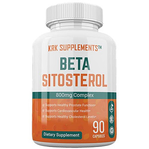 KRK SUPPLEMENTS 1 Pack Beta Sitosterol 800mg Per Serving 90 Capsules Prostate Support