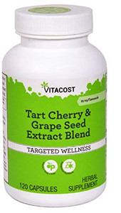 Vitacost Tart Cherry & Grape Seed Extract Blend - Standardized -- 120 Capsules