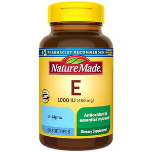 Nature Made Vitamin E 1000 IU (dl-Alpha) Softgels 60 Ct