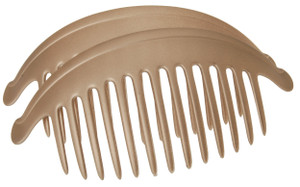 France Luxe Belle Larger Interlocking Comb, Matte Sable, Set of 2 - An Excellent Styling Solution For Long/Thick or Curly Hair
