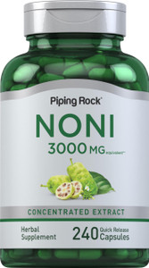Piping Rock Noni Capsules | 3000mg | 240 Count | Fruit Extract | Supplement Concentrate | Non-GMO, Gluten Free