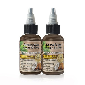 Jamaican Mango & Lime Black Castor Oil With Coconut, 4 oz (Pack of 2)