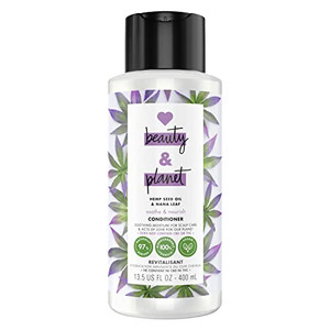 Love Beauty and Planet 100% Biodegradable Hydrating Conditioner Soothe & Nourish Dry Scalp Hemp Seed Oil & Nana Leaf Vegan, Silicone-free, Cruelty-fr