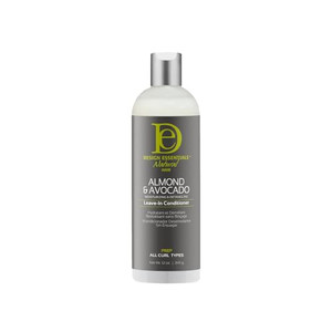 Design Essentials Almond & Avocado Moisturizing & Detangling Leave-In Conditioner for Curly Hair, 12 Ounce