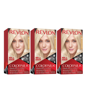 Revlon Colorsilk Beautiful Color Permanent Hair Color, (OLD VERSION) 05 Ultra Light Ash Blonde (Pack of 3)