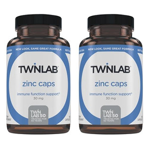 Twinlab Zinc Caps - Immune Support Supplement - Zinc Picolinate & Gluconate - Supplement for Immune Defense, Healthy Skin, DNA Synthesis, Metabolism