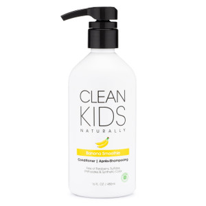 Clean Kids Naturally Conditioner, All-Natural, Gluten-free, Vegan, and Cruelty-free, Paraben-Free, EWG Verified, 16 oz (1 Bottle)